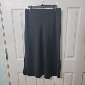 Worthington black satin skirt